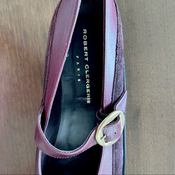 Robert Clergerie Paris Mary Jane Platform Burgundy / Oxblood / Red Size 10 - Picture 6 of 11